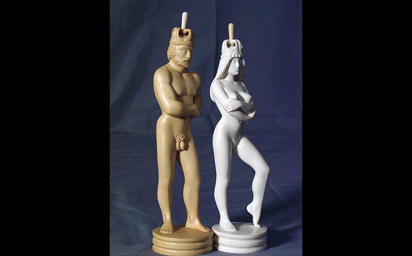 Шахматы скульптурные Противостояние